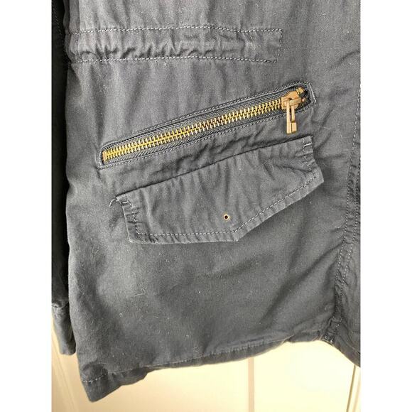 Lily Aldridge for Velvet by Graham & Spencer S Blue Military Utility Jacket - Picture 2 of 12